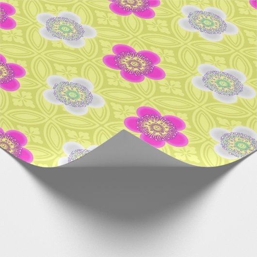 Pastete mit Blume Geschenkpapier (Ecke)