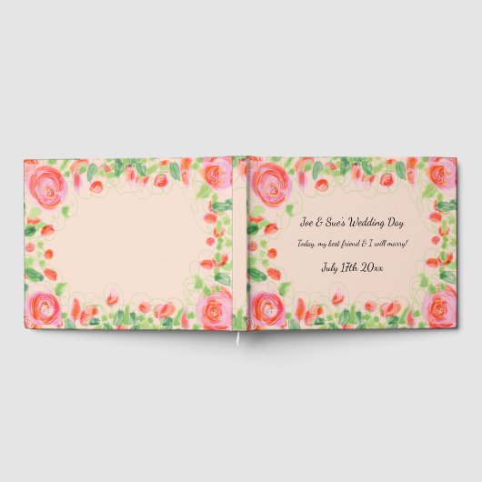 Pastete mit Blütenstoff Gästebuch (Voll)