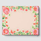 Pastete mit Blütenstoff Gästebuch (Rückseite)