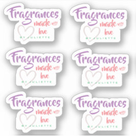Pastete mit Liebe Herzparfüm Aufkleber