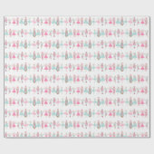 Pastete Nutcracker Ballet Pink Wrapping Paper Geschenkpapier (Flach)