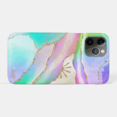 *~* Pastete Regenbogen-Agate Sun Rays Gold-Star-St Case-Mate iPhone Hülle (Rückseite (Horizontal))