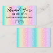 Pastete Regenbogen danke Ihnen Visitenkarte (Vorne/Hinten)