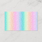 Pastete Regenbogen danke Ihnen Visitenkarte (Rückseite)