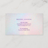 Pastete Regenbogen Glitzer Effekt Kuchen Visitenkarte (Rückseite)