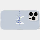 Pastete Script Monogram Personalisiert Phone Case (Rückseite (Horizontal))