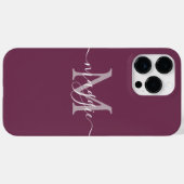 Pastete Script Monogram Personalisiert Phone Case (Rückseite (Horizontal))