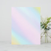 Pastete Springtime Pale Light Watercolor Wash Briefbogen (Stehend Vorderseite)