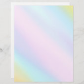 Pastete Springtime Pale Light Watercolor Wash Briefbogen (Vorne/Hinten)