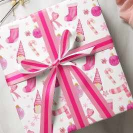 Pastete und leuchtend rosa Geschenk Wrapping Satin Satinband