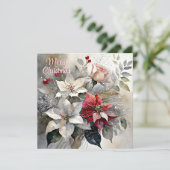 Pastete Weihnachtssprays Feiertagskarte (Stehend Vorderseite)