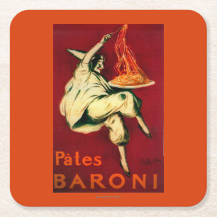 Pasteten Baroni Vintages PosterEurope Rechteckiger Pappuntersetzer
