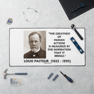 Pasteur Gutes menschliches Handeln Inspiration Schreibtischunterlage