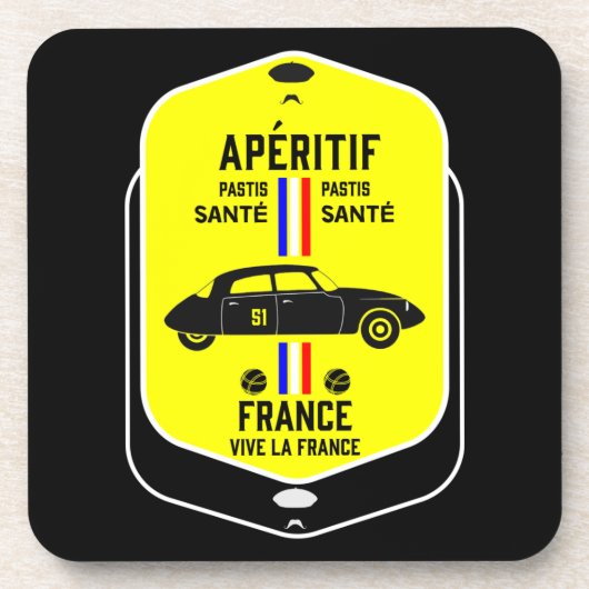Pastis de Marseille Frankreich Getränkeuntersetzer (Vorderseite)