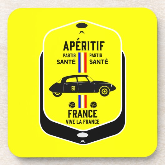 Pastis de Marseille Frankreich Getränkeuntersetzer (Vorderseite)