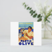 Pastis Olive - wie in Marseille Postkarte (Stehend Vorderseite)