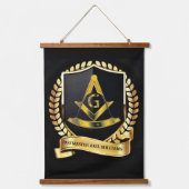 Pastmaster Hanging Tapestry Wandteppich Mit Holzrahmen (Vorderseite)