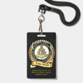 Pastmaster/ Knight Templar Ausweis (Front with Lanyard)