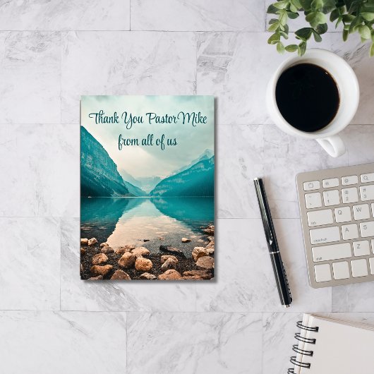 Pastor am Rocky Beach Bewertung aus der Gemeinde Dankeskarte