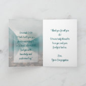 Pastor am Rocky Beach Bewertung aus der Gemeinde Dankeskarte (Innenseite)