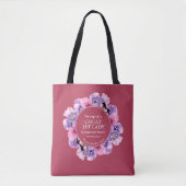 PASTOR APPRECIATION 1. Lady MAGENTA Floral Tasche (Vorderseite)