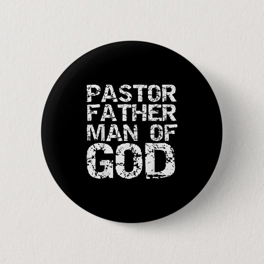 Pastor Appreciation Gift For Dads Pastor Father Ma Button (Vorderseite)