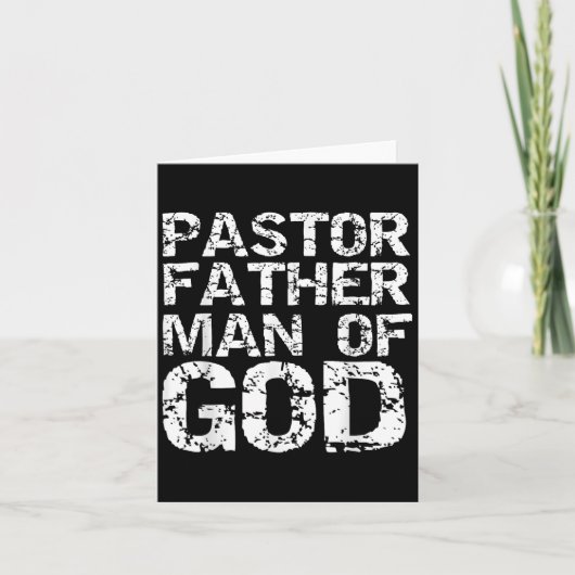 Pastor Appreciation Gift For Dads Pastor Father Ma Karte (Vorderseite)