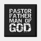 Pastor Appreciation Gift For Dads Pastor Father Ma Magnet (Vorne)