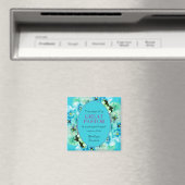 PASTOR APPRECIATION SERVANT Blue Floral Magnet (In Situ (Geschirrspüler))