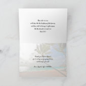 Pastor Appreciation Tropical Beach Scripture Card Dankeskarte (Innenseite)