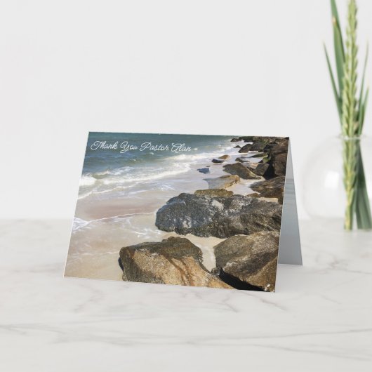 Pastor Apprecision Jetty Rocks Scripture Card Dankeskarte (Vorderseite)