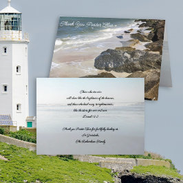 Pastor Apprecision Jetty Rocks Scripture Card Dankeskarte