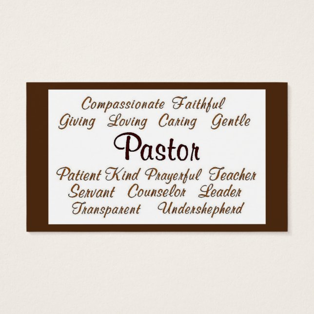 Pastor-Attribute (Rückseite)