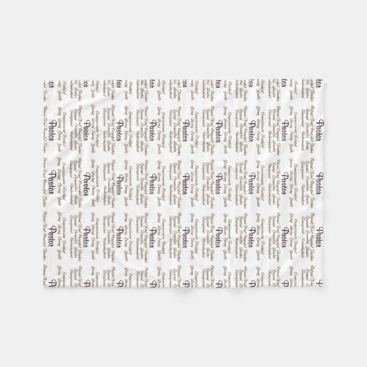 Pastor-Attribute Fleecedecke (Vorderseite (Horizontal))