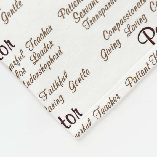 Pastor-Attribute Fleecedecke (Ecke)