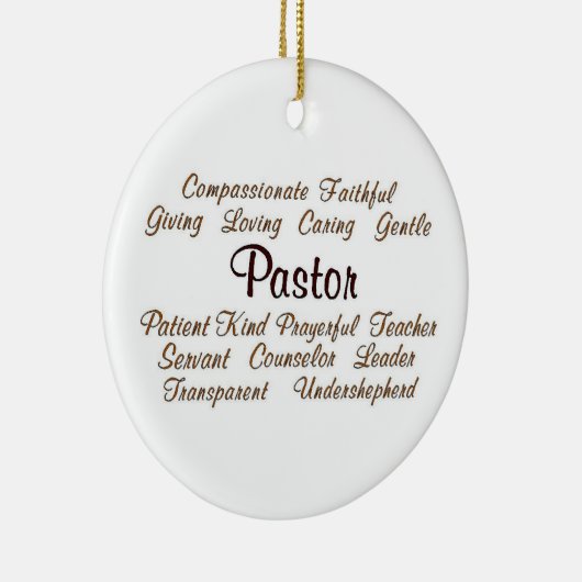 Pastor-Attribute Keramikornament (Rechts)