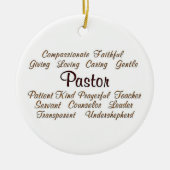 Pastor-Attribute Keramikornament (Vorne)