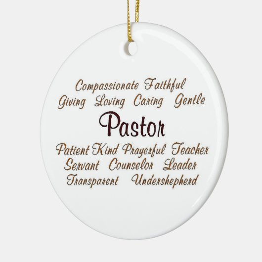 Pastor-Attribute Keramikornament (Links)