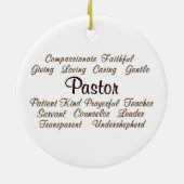 Pastor-Attribute Keramikornament (Hinten)