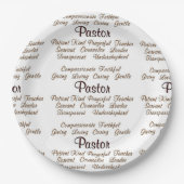 Pastor-Attribute Pappteller (Vorderseite)