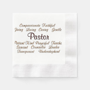 Pastor-Attribute Serviette