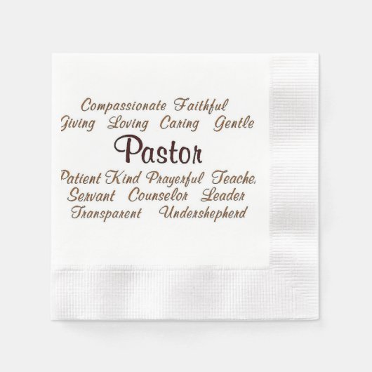 Pastor-Attribute Serviette (Vorderseite)
