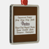 Pastor-Attribute Silbernes Ornament (Rechts)