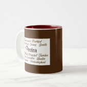 Pastor-Attribute Zweifarbige Tasse (Vorderseite Links)