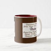 Pastor-Attribute Zweifarbige Tasse (VorderseiteRechts)