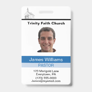 Pastor Ausweis Badge