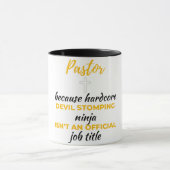 Pastor Because Hardcore Devil Stomping Ninja bl Tasse (Zentrum)
