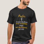 Pastor Because Hardcore Devil Stomping Ninja T-Shirt (Vorderseite)