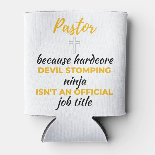 Pastor Beursache Hardcore Devil Stomping Ninja bl Dosenkühler (Vorderseite)
