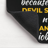 Pastor Beursache Hardcore Devil Stomping Ninja Mousepad (Ecke)